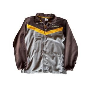 New Balance Winter Sport 18/20 Youth XL Adult M Gray Brown Yellow Fleece Jacket